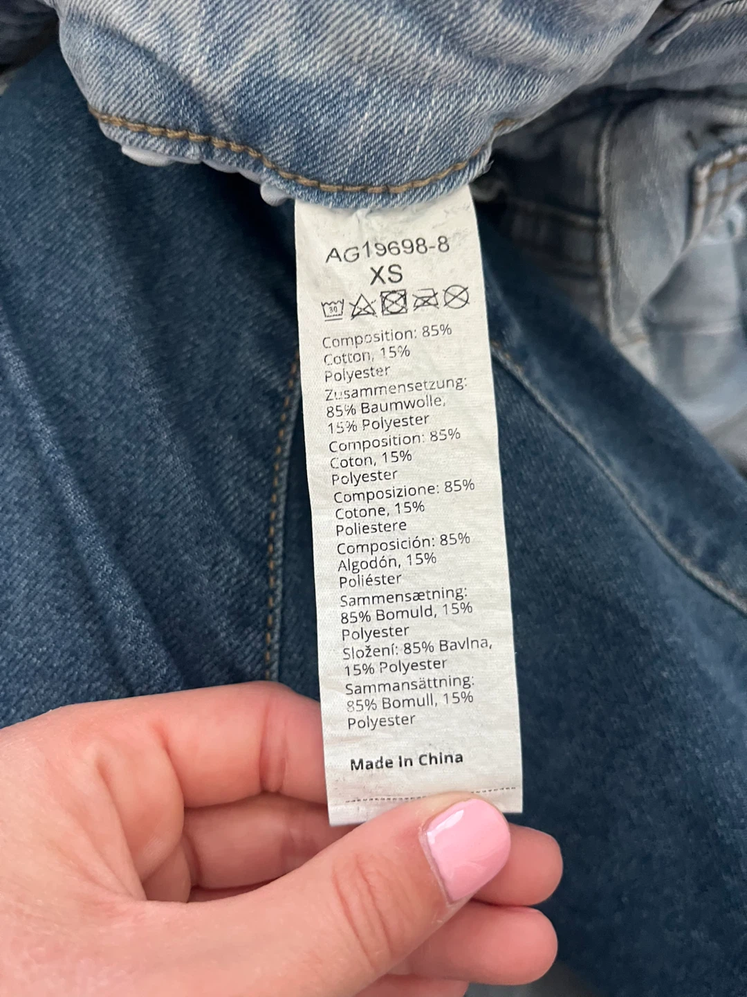 Light Wash Distressed Skinny Jeans XS - photo 3