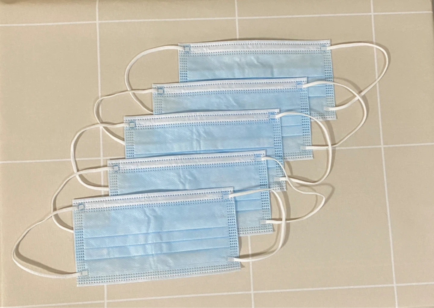 5 Disposable Face Masks – Adult Size – New, Unused - photo 4