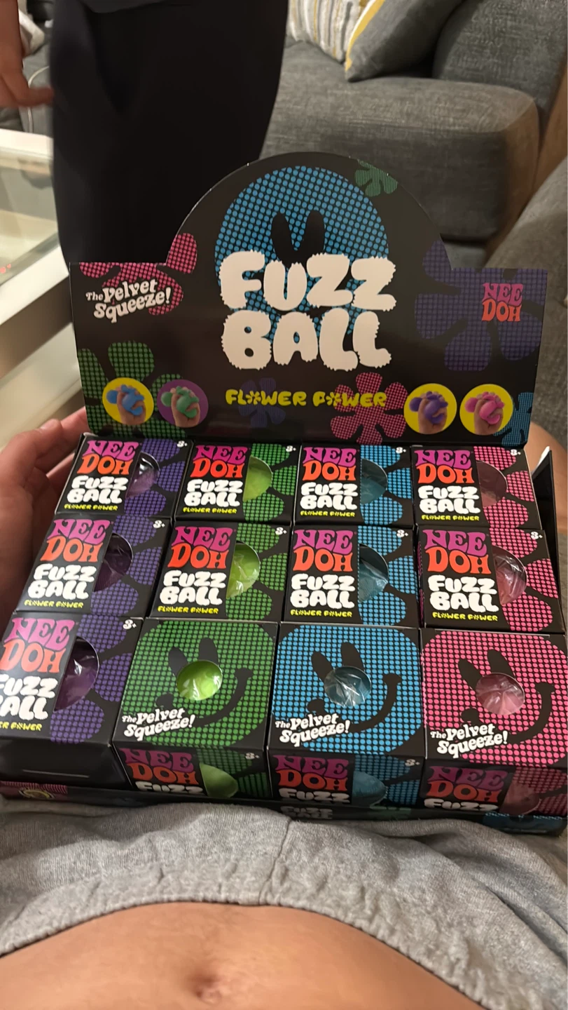 Nee Doh Fuzz Ball & Nice Popsicle Squishy Toys