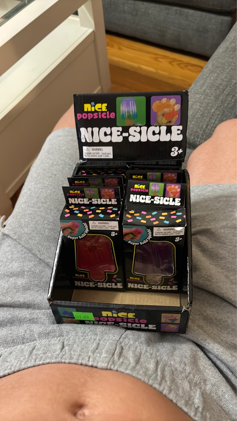 Nee Doh Fuzz Ball & Nice Popsicle Squishy Toys - photo 3