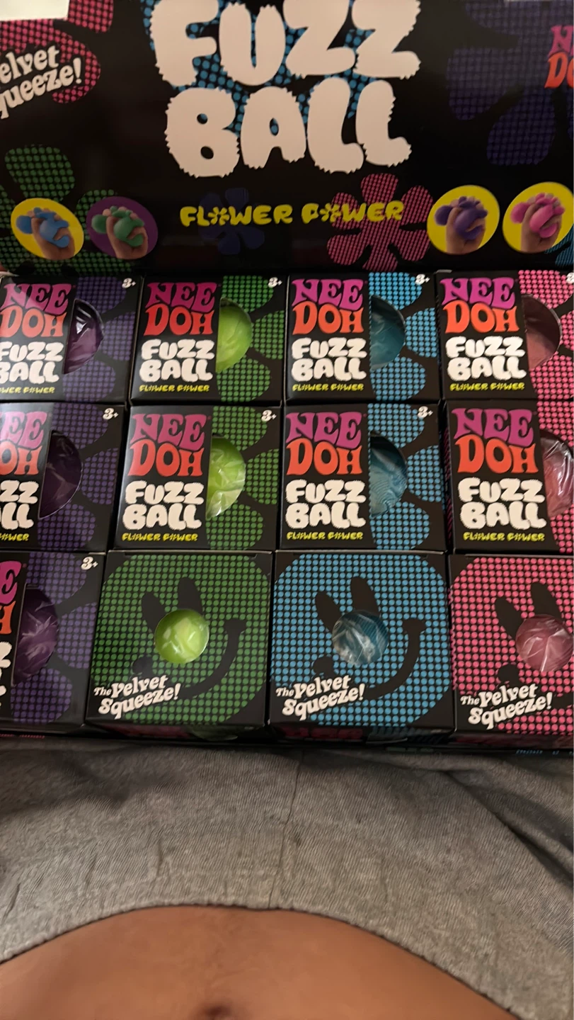Nee Doh Fuzz Ball & Nice Popsicle Squishy Toys - photo 2