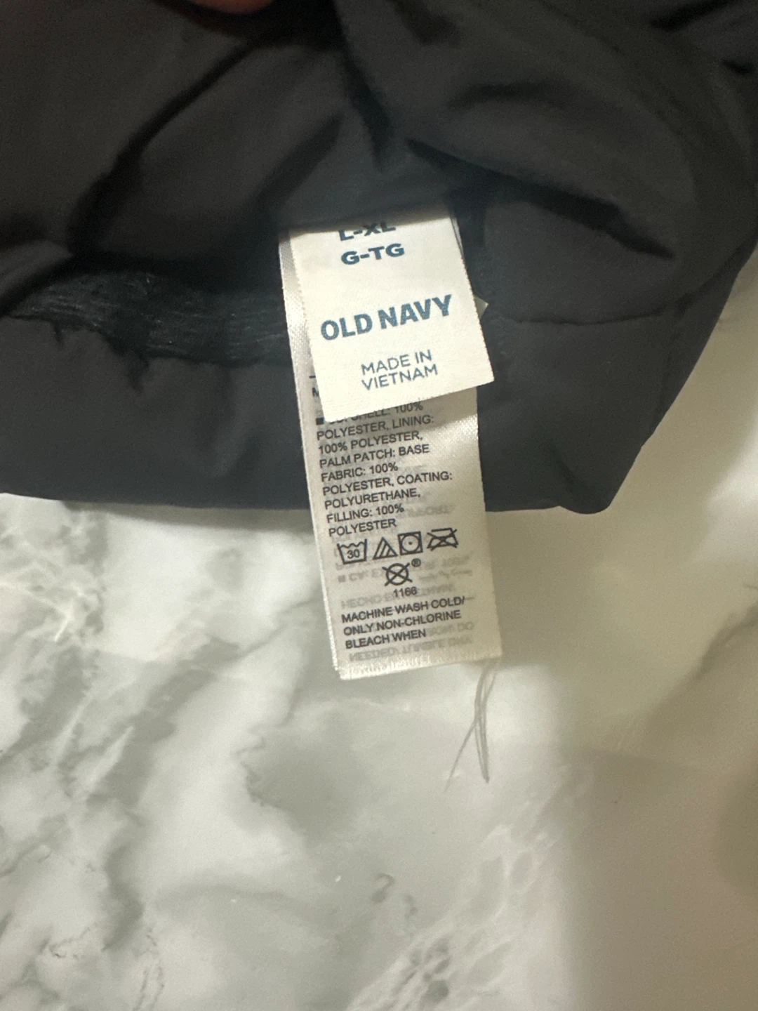 Old Navy Black Puffer Mittens G-TG - photo 2