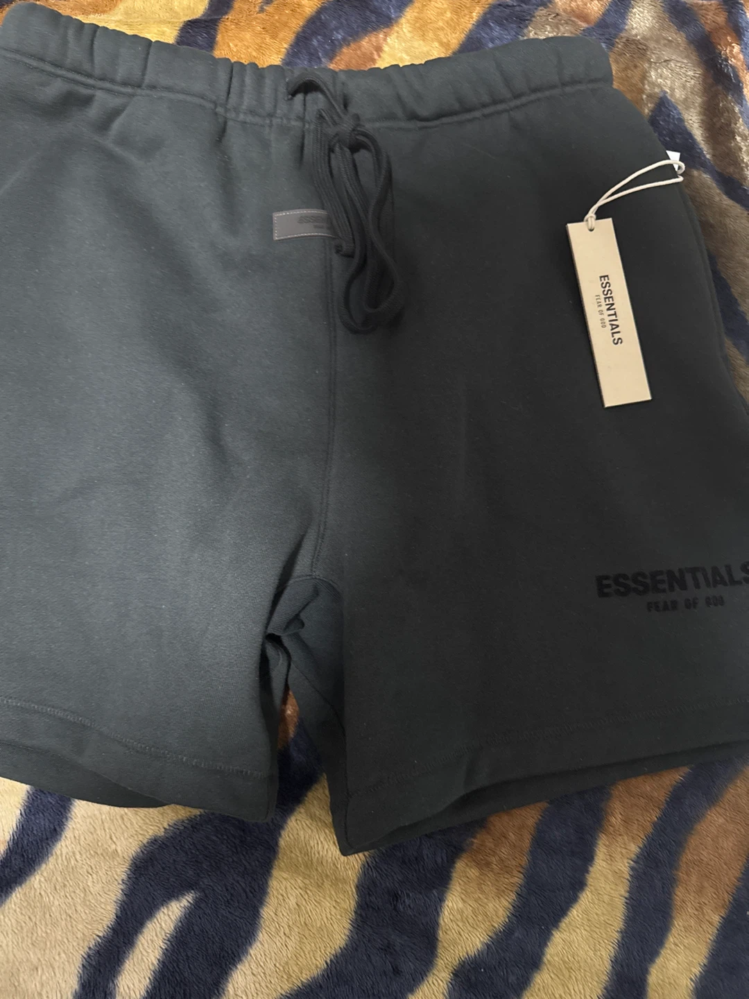 Fear of God Essentials Black Sweat Shorts