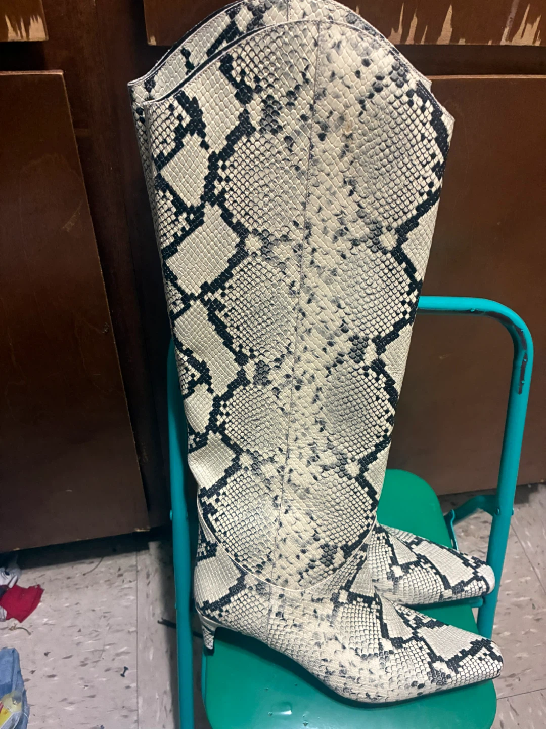 Women's Tall Snake Print Boots - photo 2