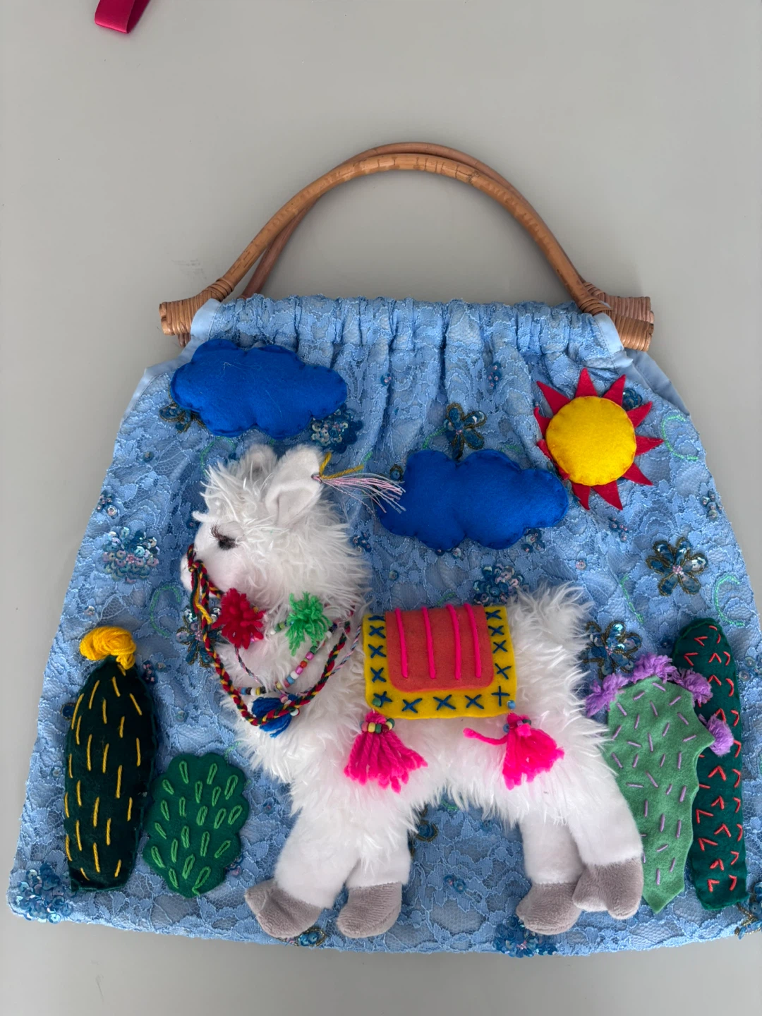 Blue Llama Bag