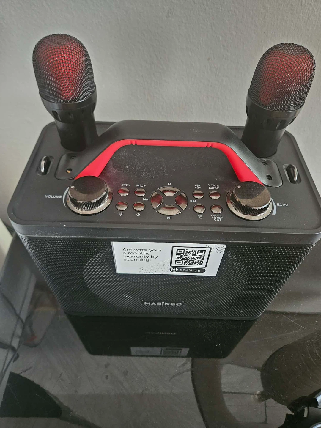 Masingo Portable Karaoke Machine with 2 Microphones - photo 2