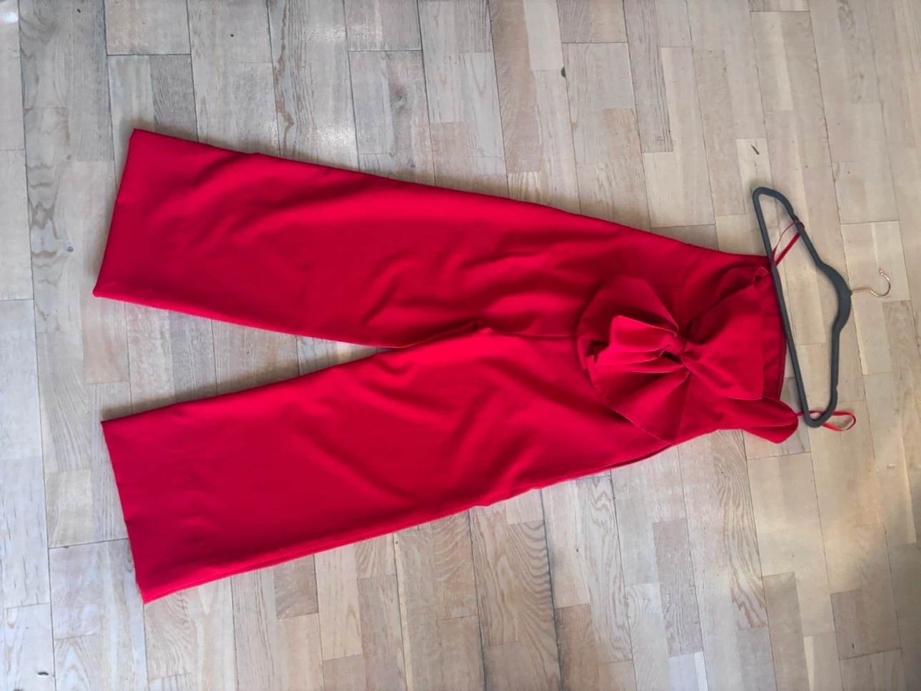 Red Jumpsuit with Bow