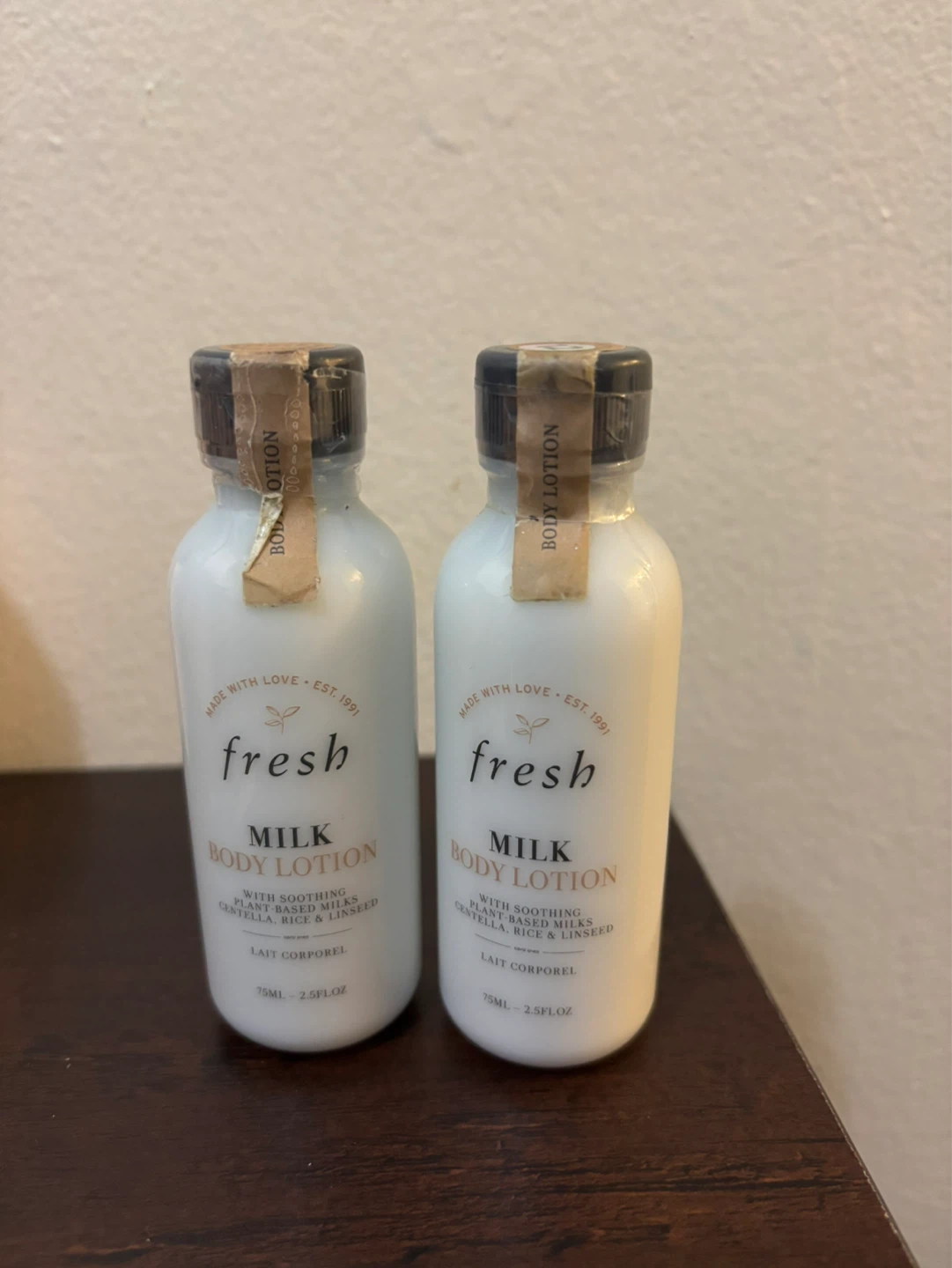NEW-2 bottles of FRESH Milk Body Lotion