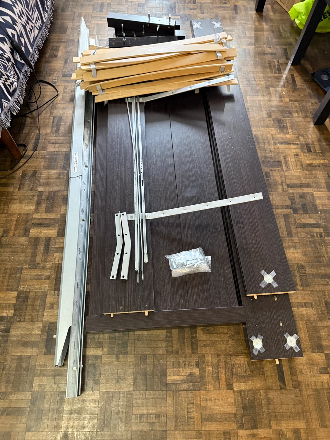 IKEA Queen Bed Frame + Box Spring (+ FREE Mattress) - photo 4
