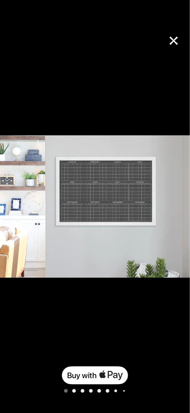 Magnetic dry erase board from Etsy