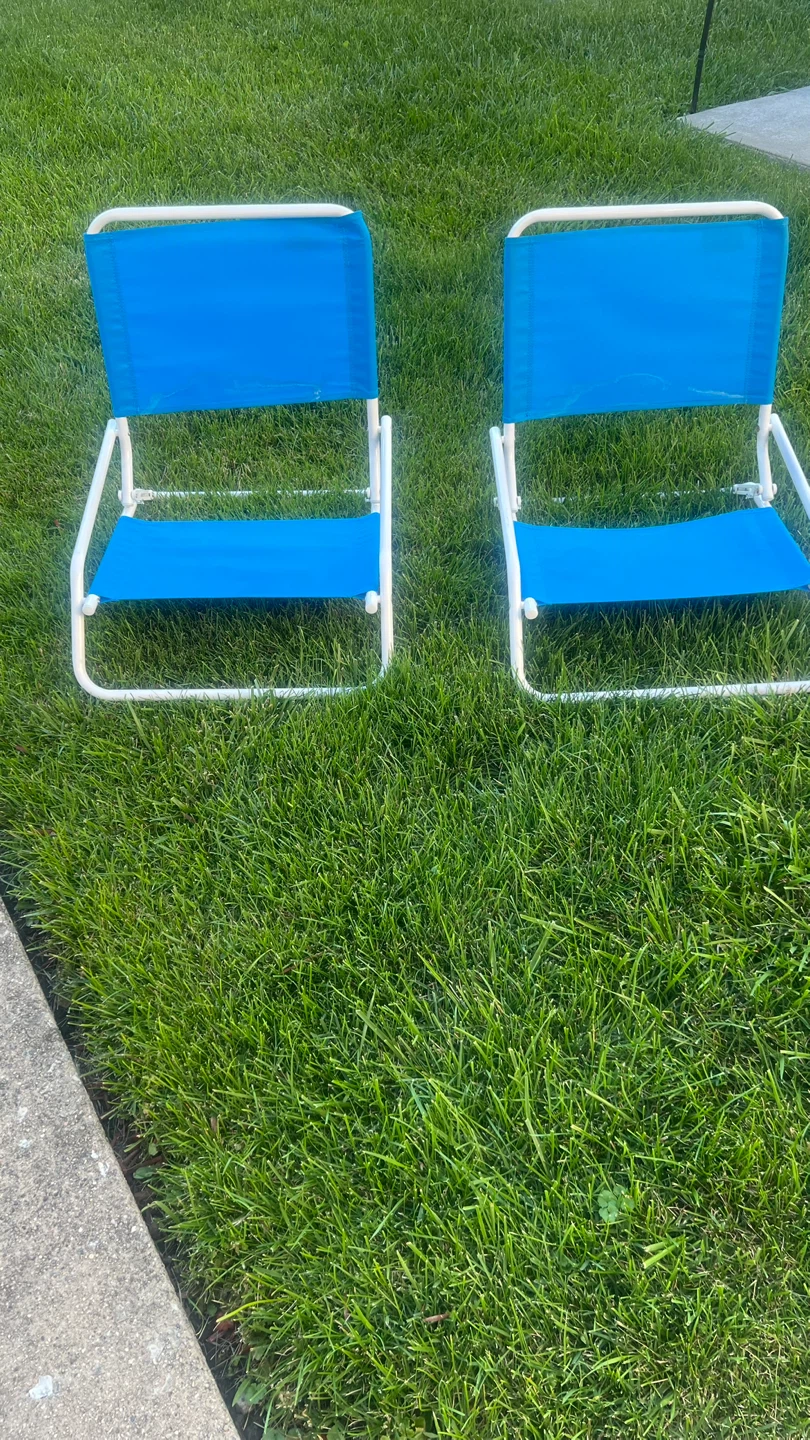 Set of 2 Blue Wave Beach Chairs - photo 2