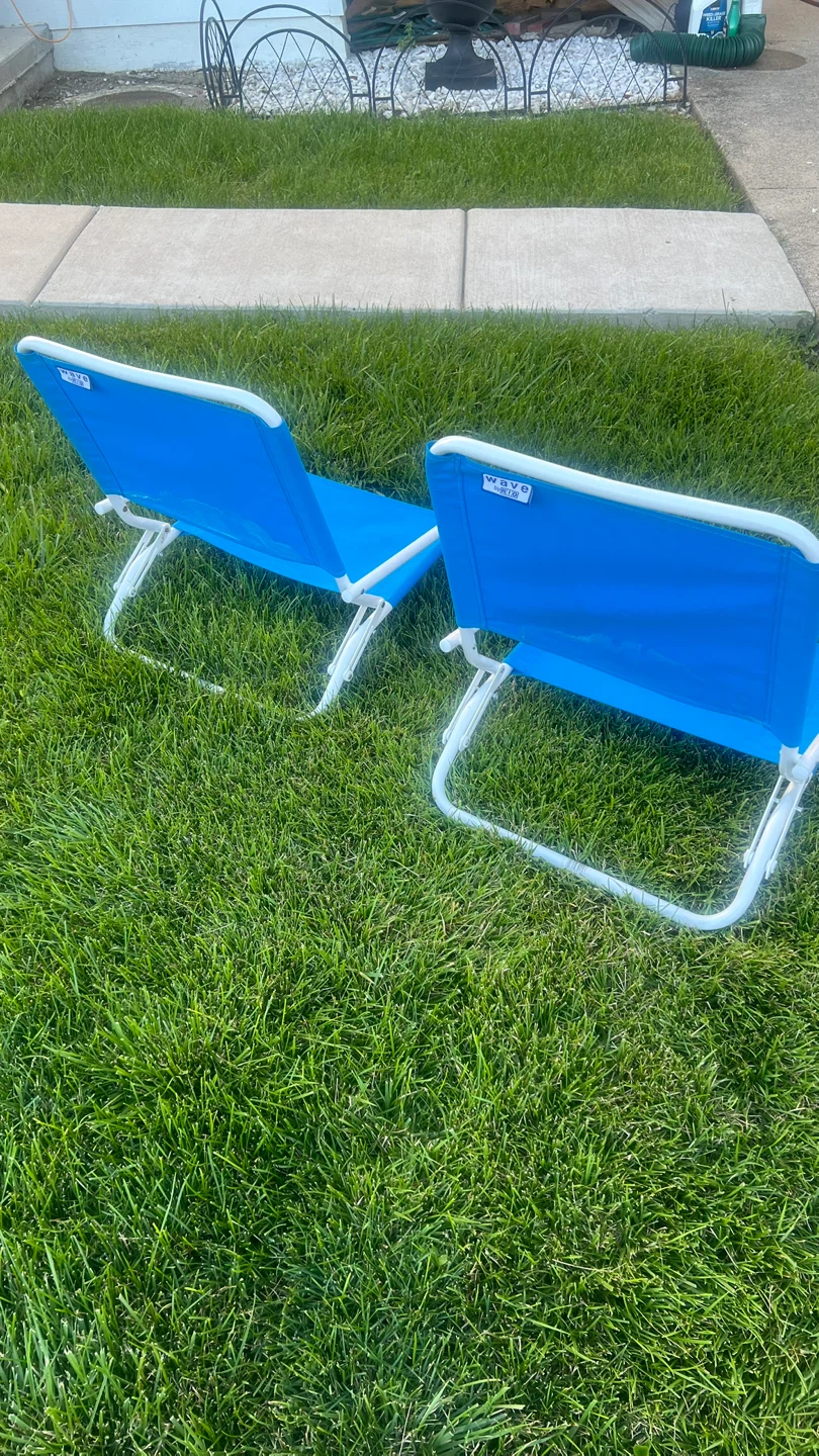 Set of 2 Blue Wave Beach Chairs - photo 4