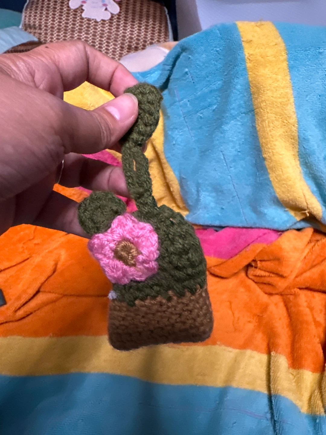 ⚽️ Crocheted Cactus Keychain