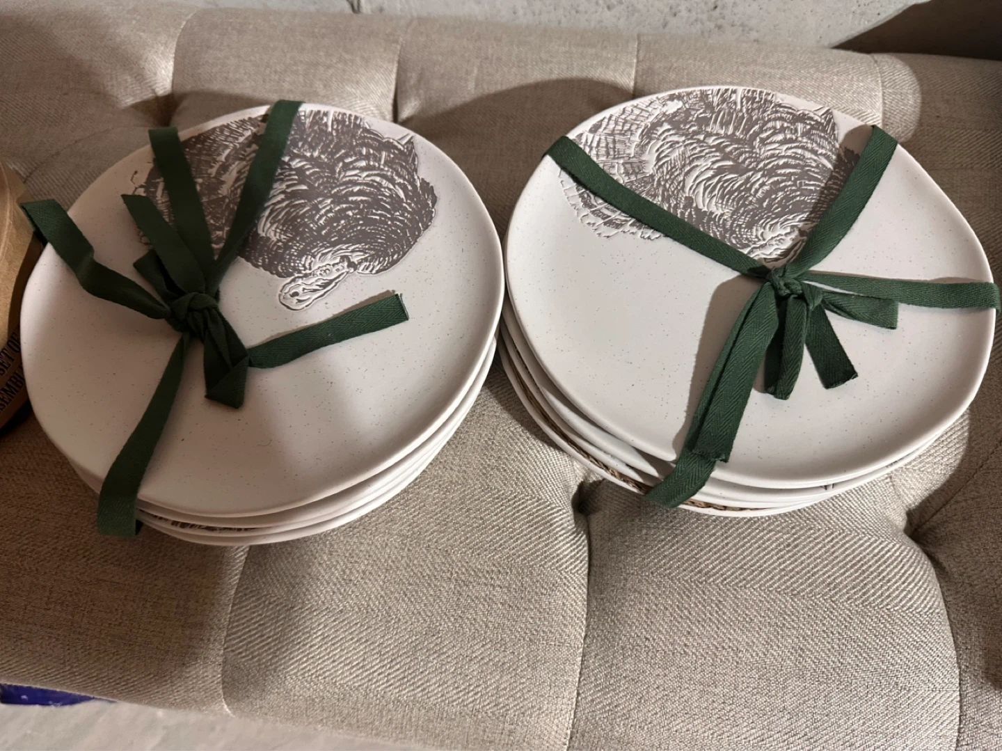 Set of 4 Gourmet Cheese Plates plus 8 side plates - photo 2