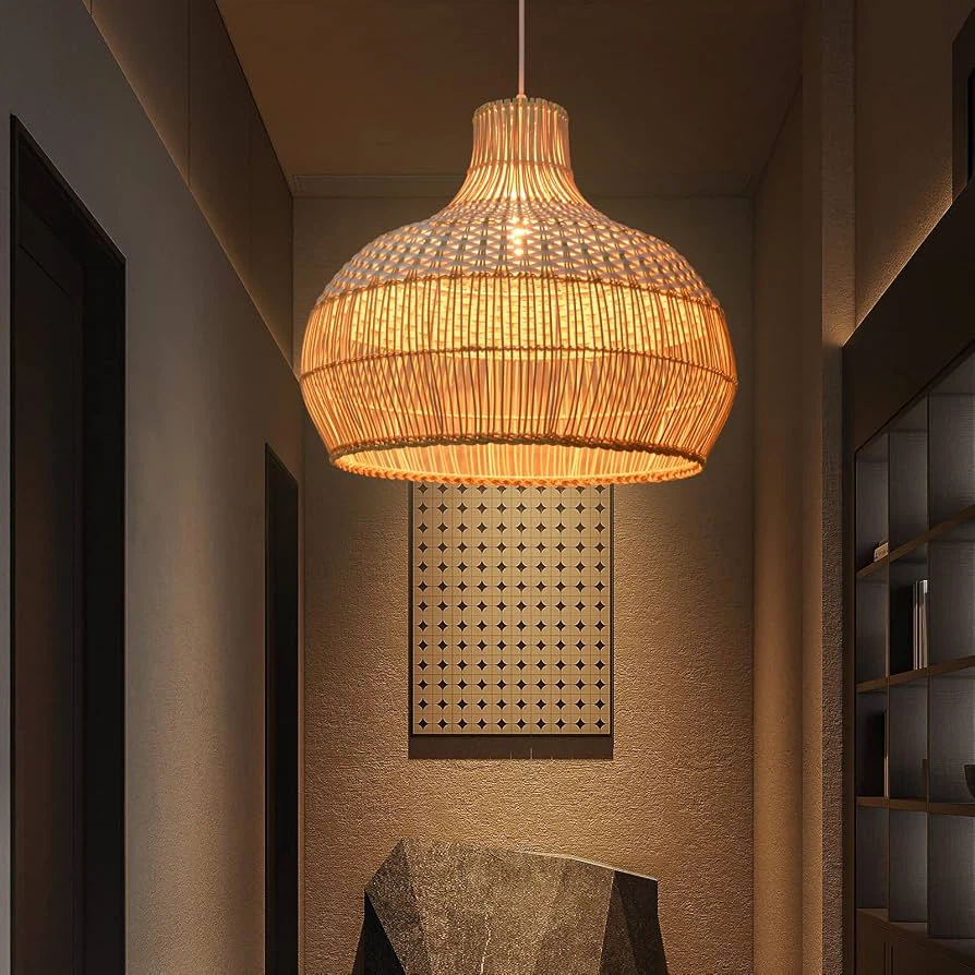 Home decor ( boho rattan pendant light)