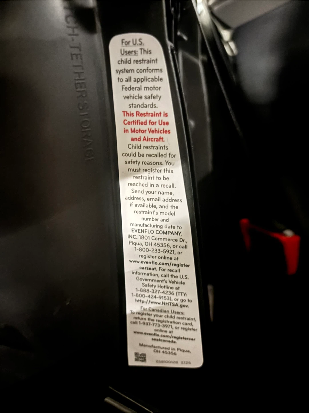 Evenflo Child Car Seat - photo 4