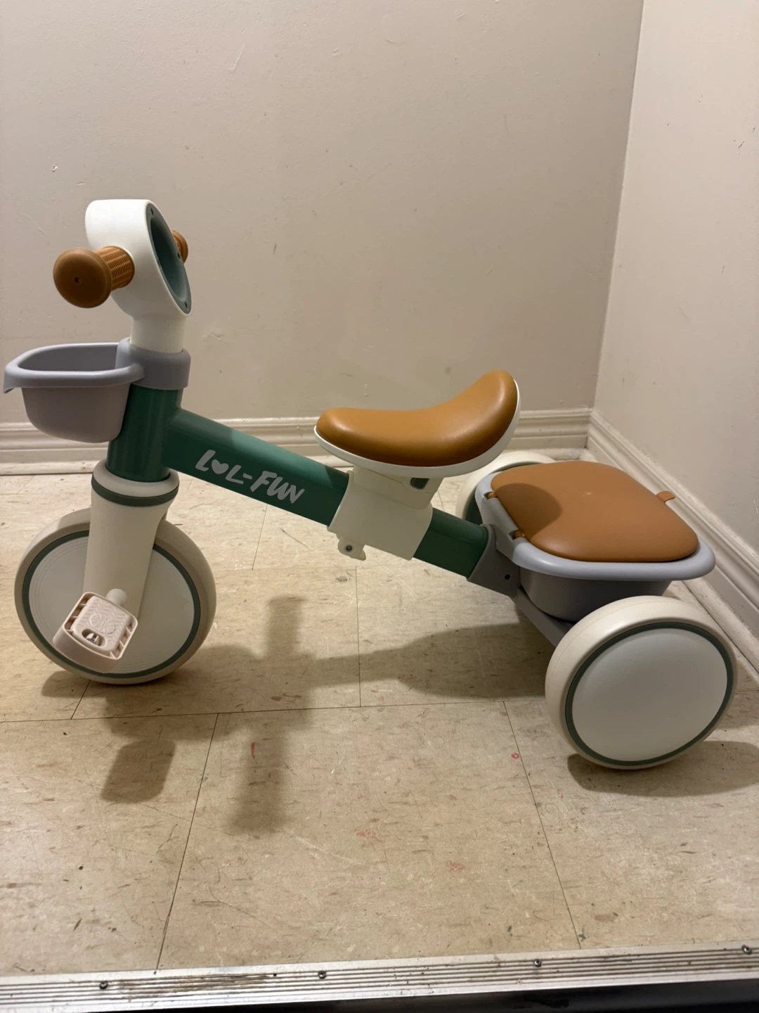 LOL-FUN 2-in-1 Baby Walker and Pedal Tricycle