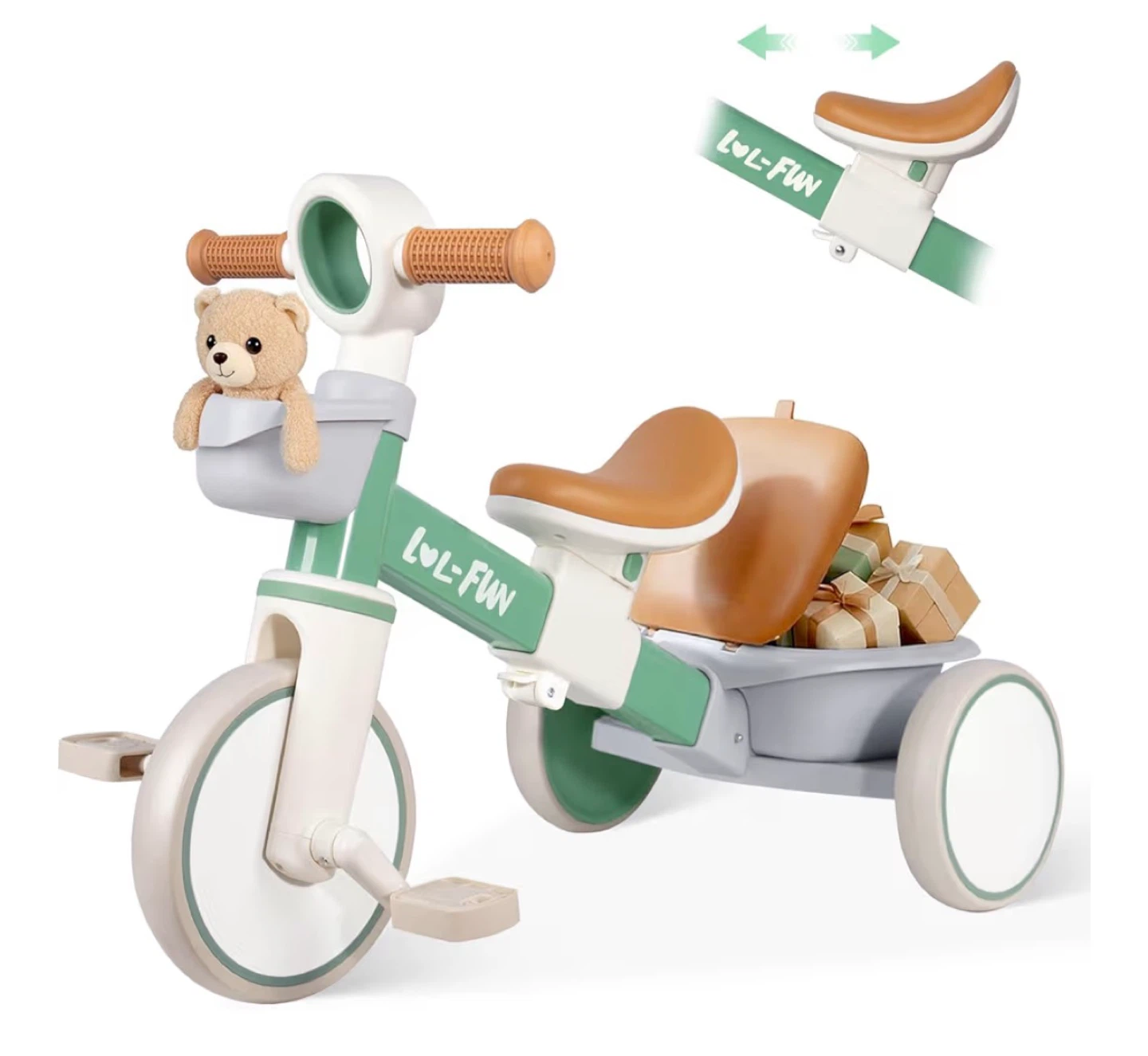 LOL-FUN 2-in-1 Baby Walker and Pedal Tricycle - photo 2