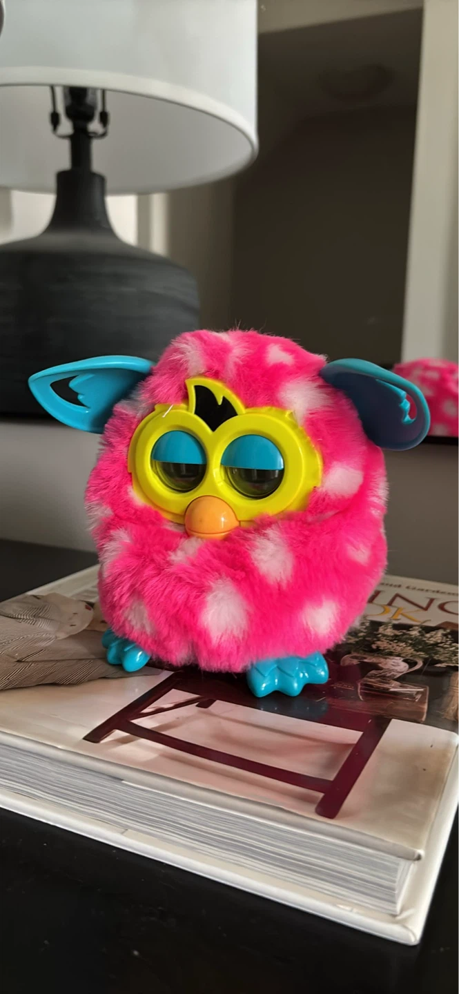 Furby Pink White Polka Dot Interactive Toy