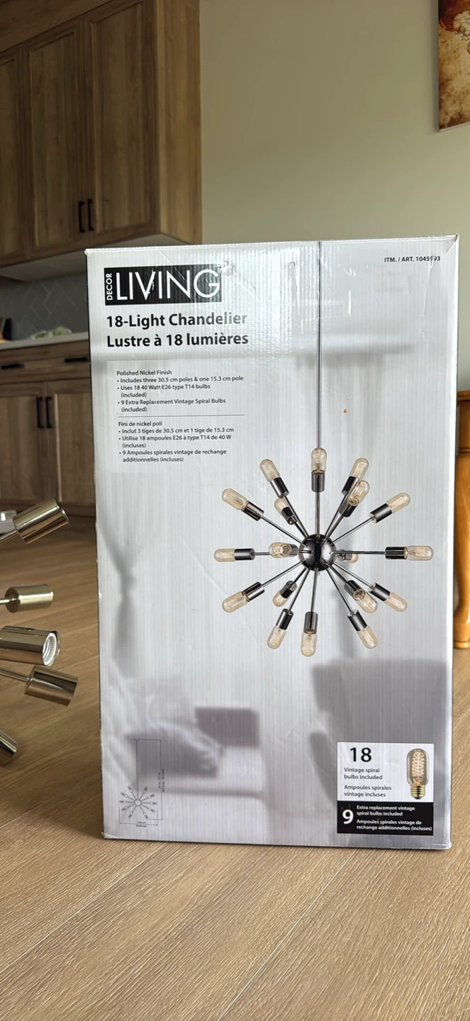 DECOR LIVING 18-Light Chandelier - photo 2