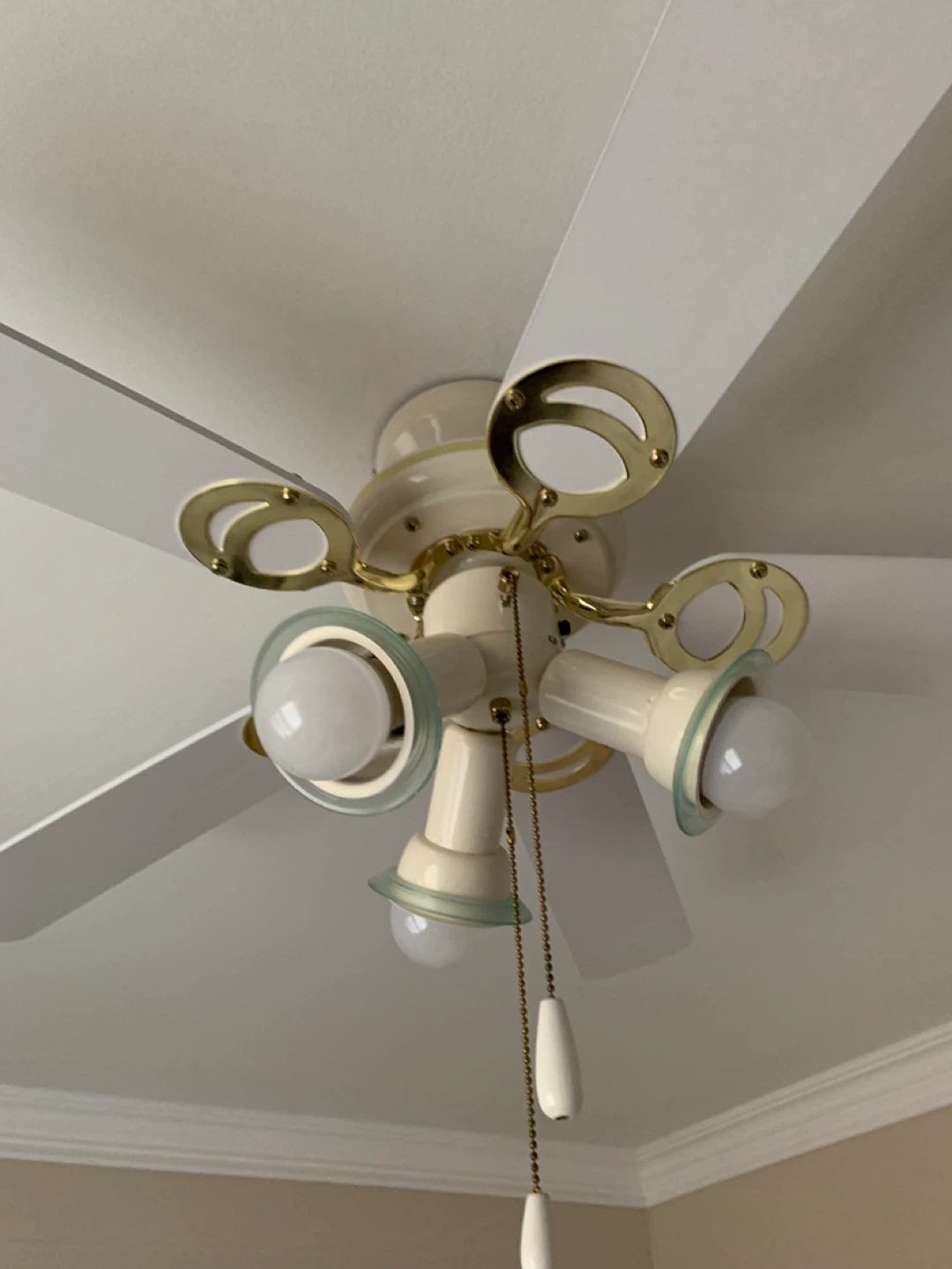 Cream Ceiling Fan with Lights - photo 2