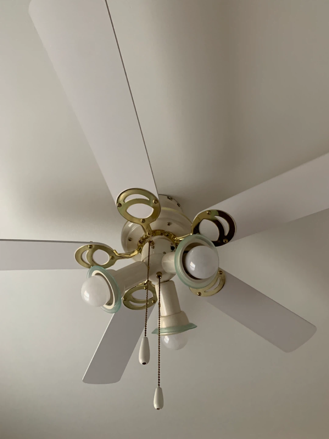 Cream Ceiling Fan with Lights
