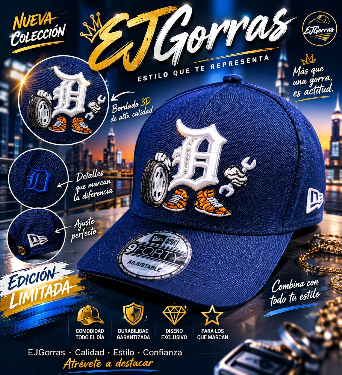 New Era 9FORTY Detroit Tigers "D" Baseball Cap