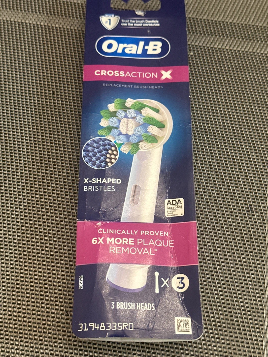 Oral-B CrossAction X Replacement Brush Heads (3 Pack)