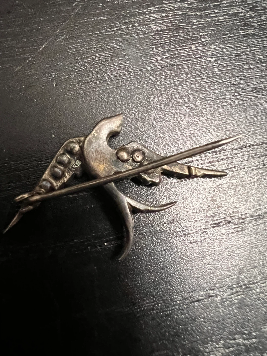 Enamel and Diamond Bird Brooch - photo 2