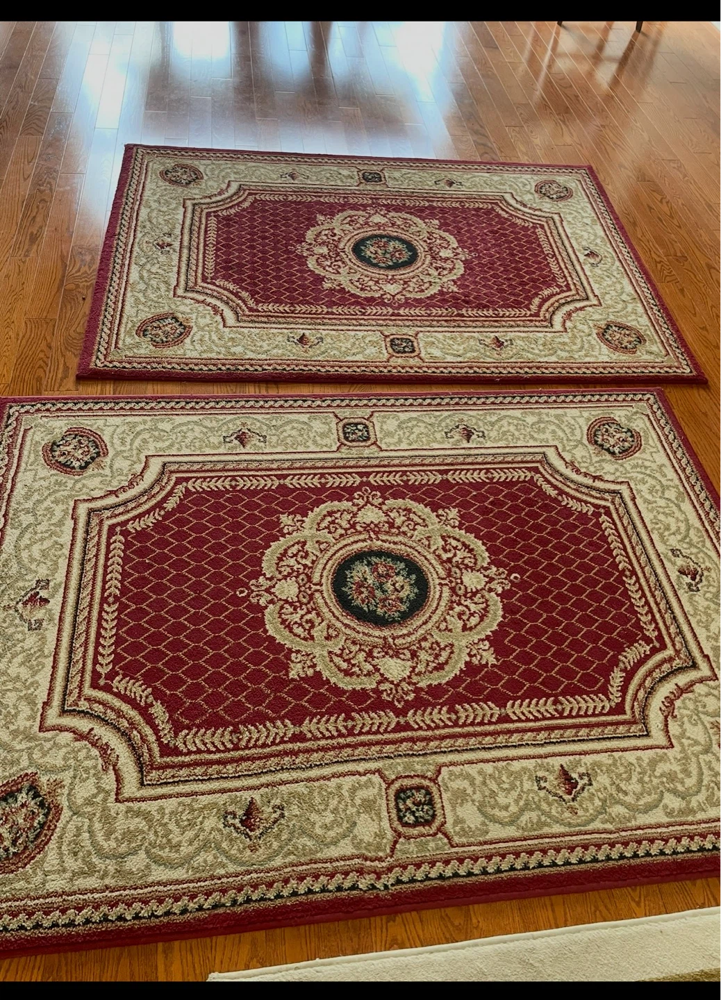 Fantazi Red and Cream Area Rug (120x170cm)