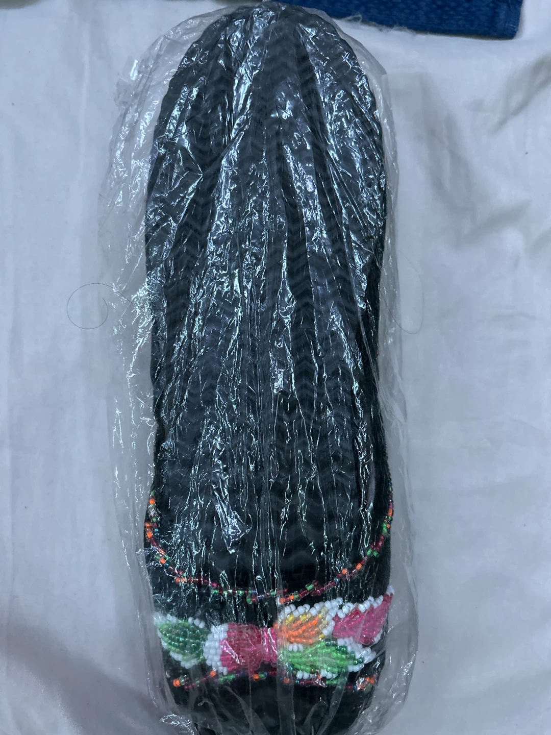 ⚽️ Black Beaded Bow Slippers