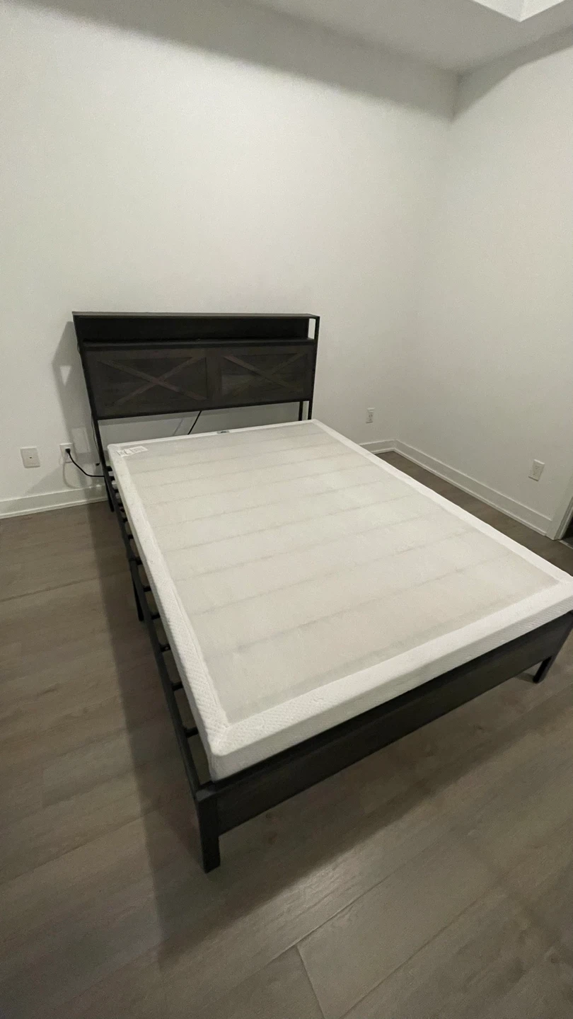 Metal Bed Frame with Headboard - Built-in Outlets & USB - photo 4