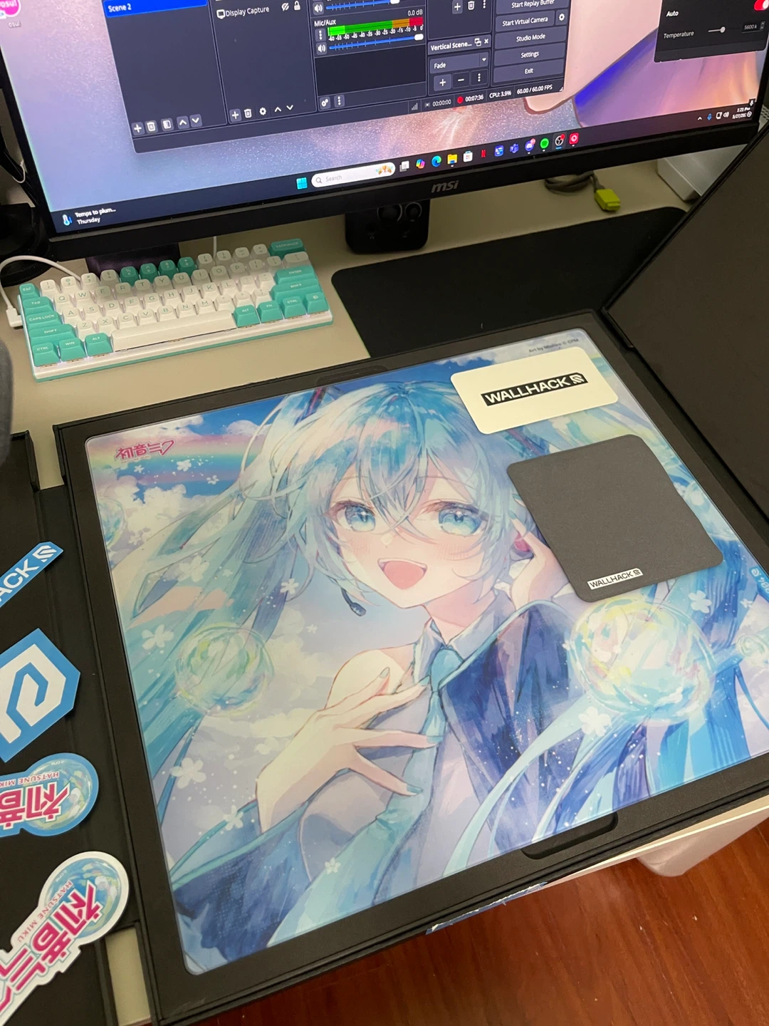 WALLHACK SP-004 Hatsune Miku Limited Edition + Pulsar X2H