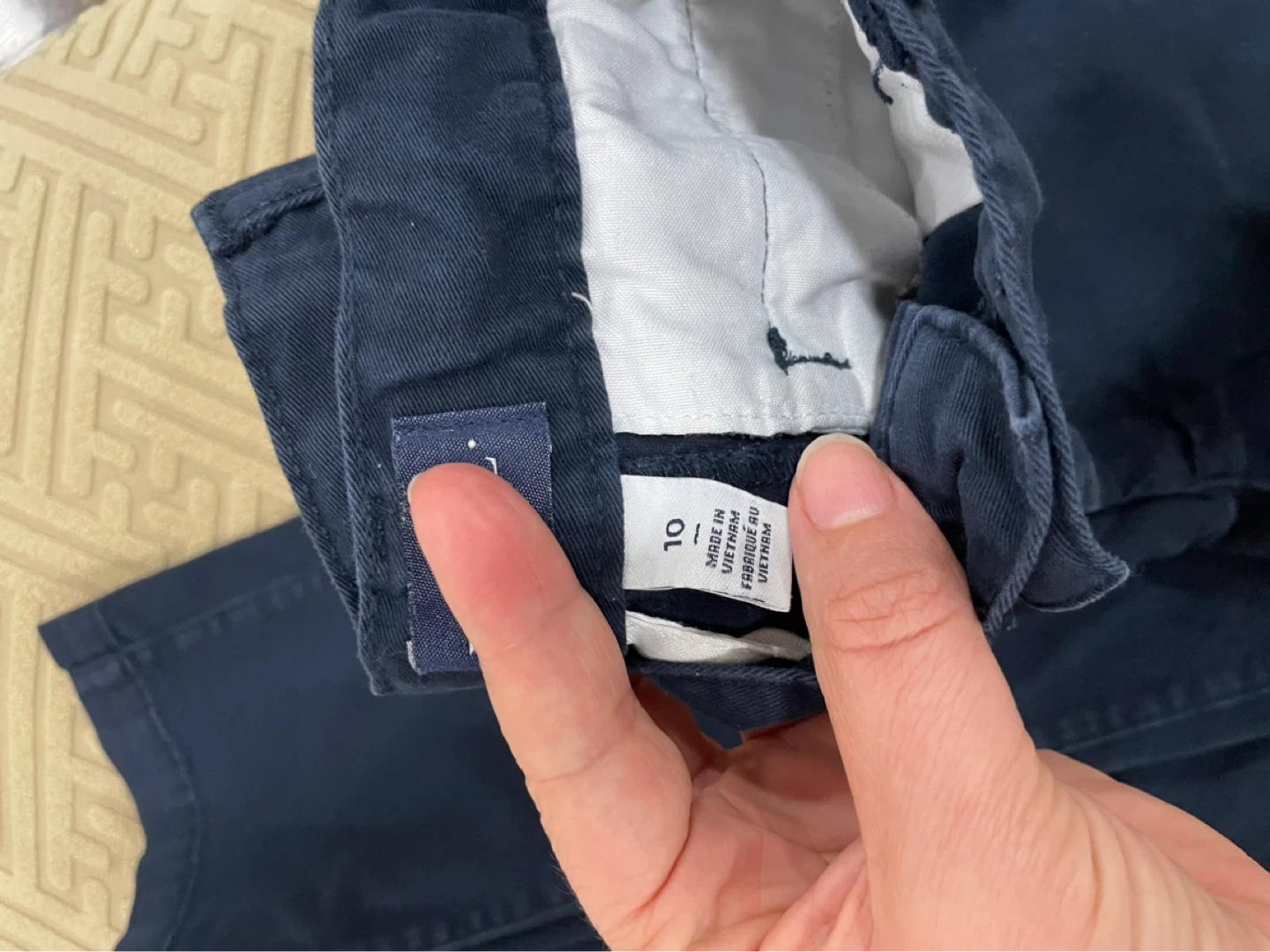 Uniform The Children's Place Navy Chino Pants Size 10 - photo 2