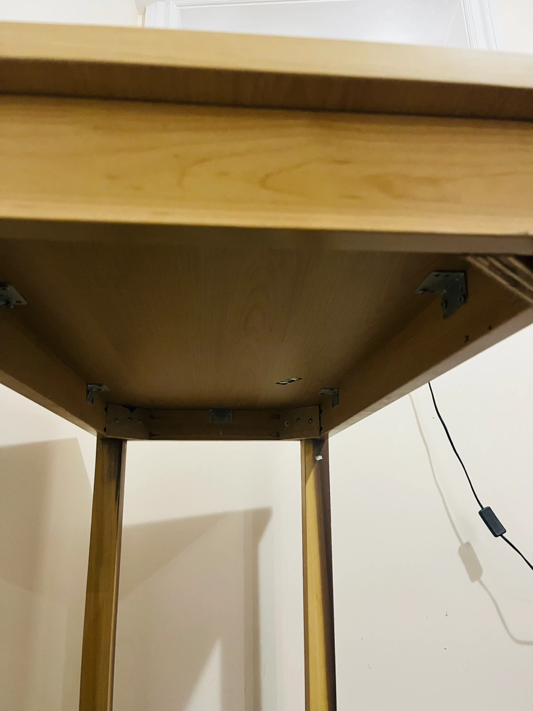 Light Wood Desk with Cable Grommet - photo 3