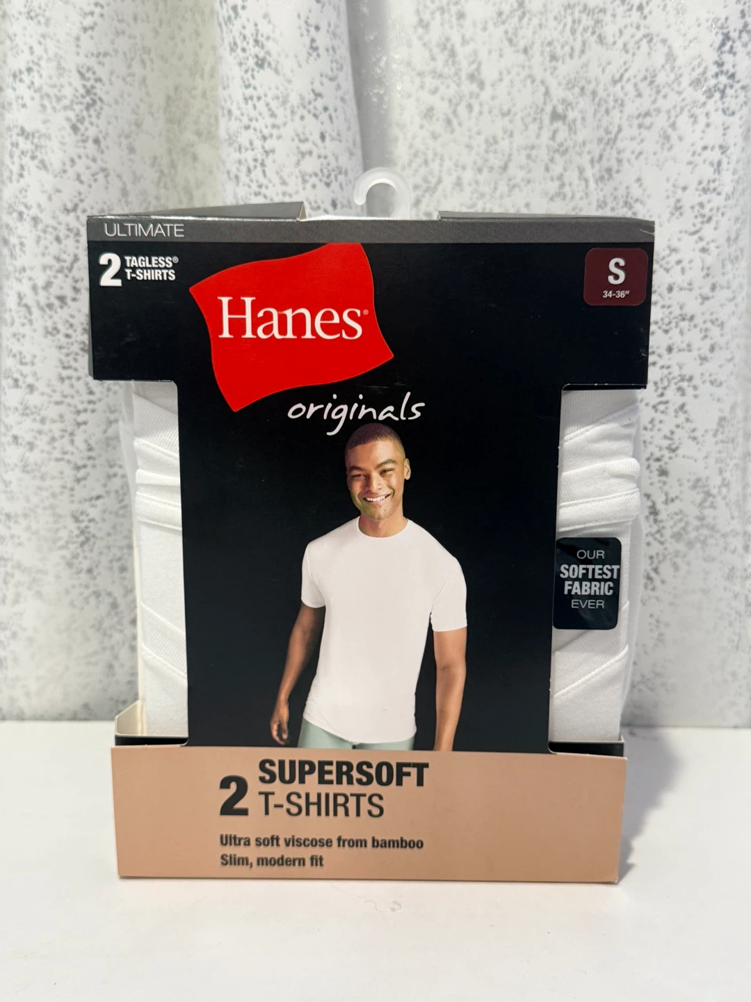 Hanes Originals Men's Supersoft T-Shirts (Size S, 2-Pack)