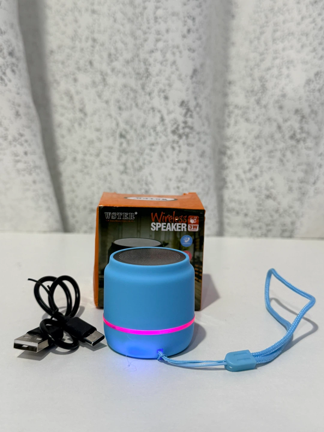 WSTER Wireless Speaker 3W Blue