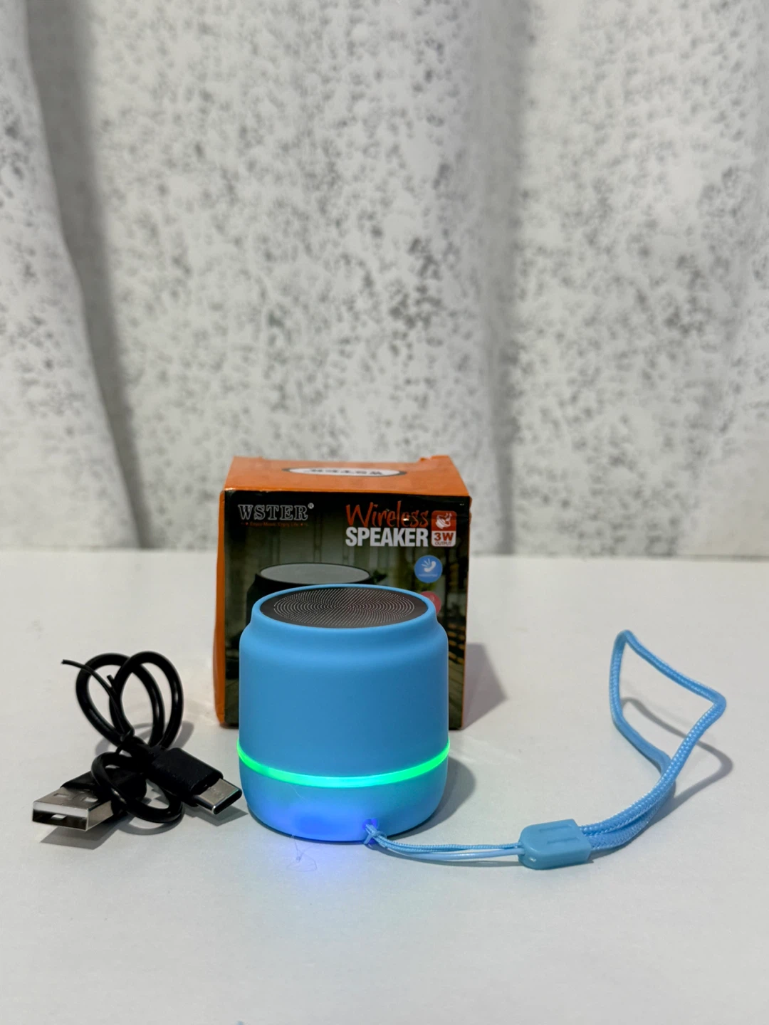 WSTER Wireless Speaker 3W Blue - photo 2