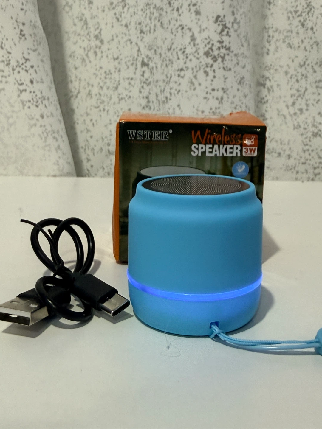 WSTER Wireless Speaker 3W Blue - photo 3
