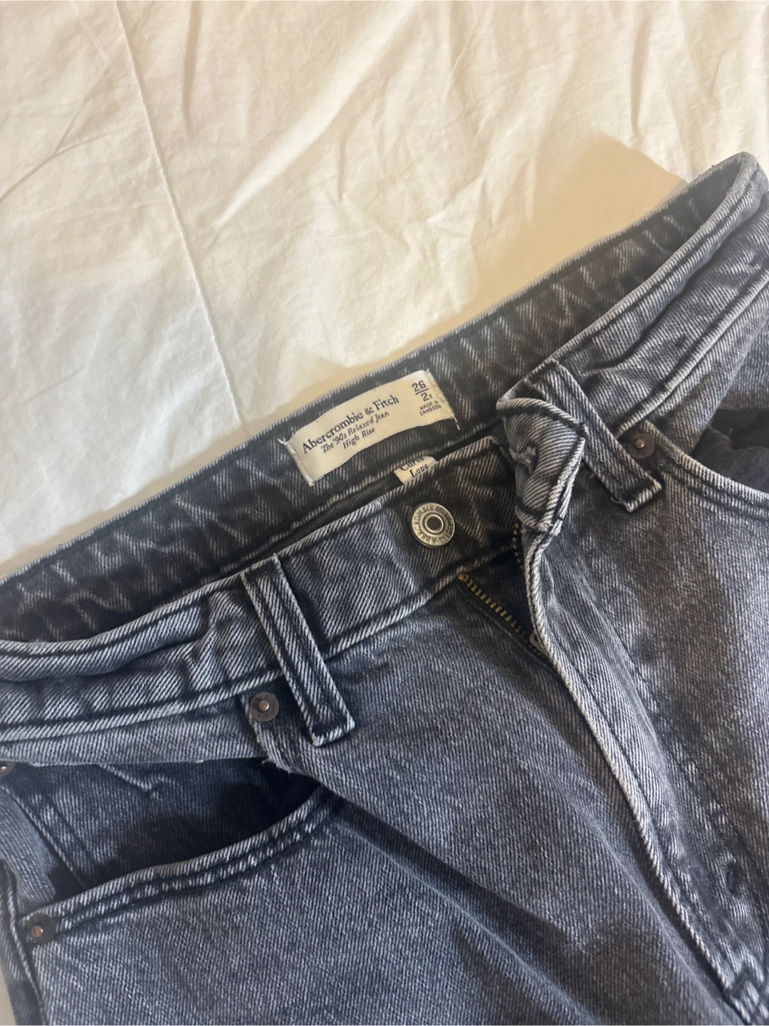 Abercrombie & Fitch High Rise Wide Leg Jeans - photo 2
