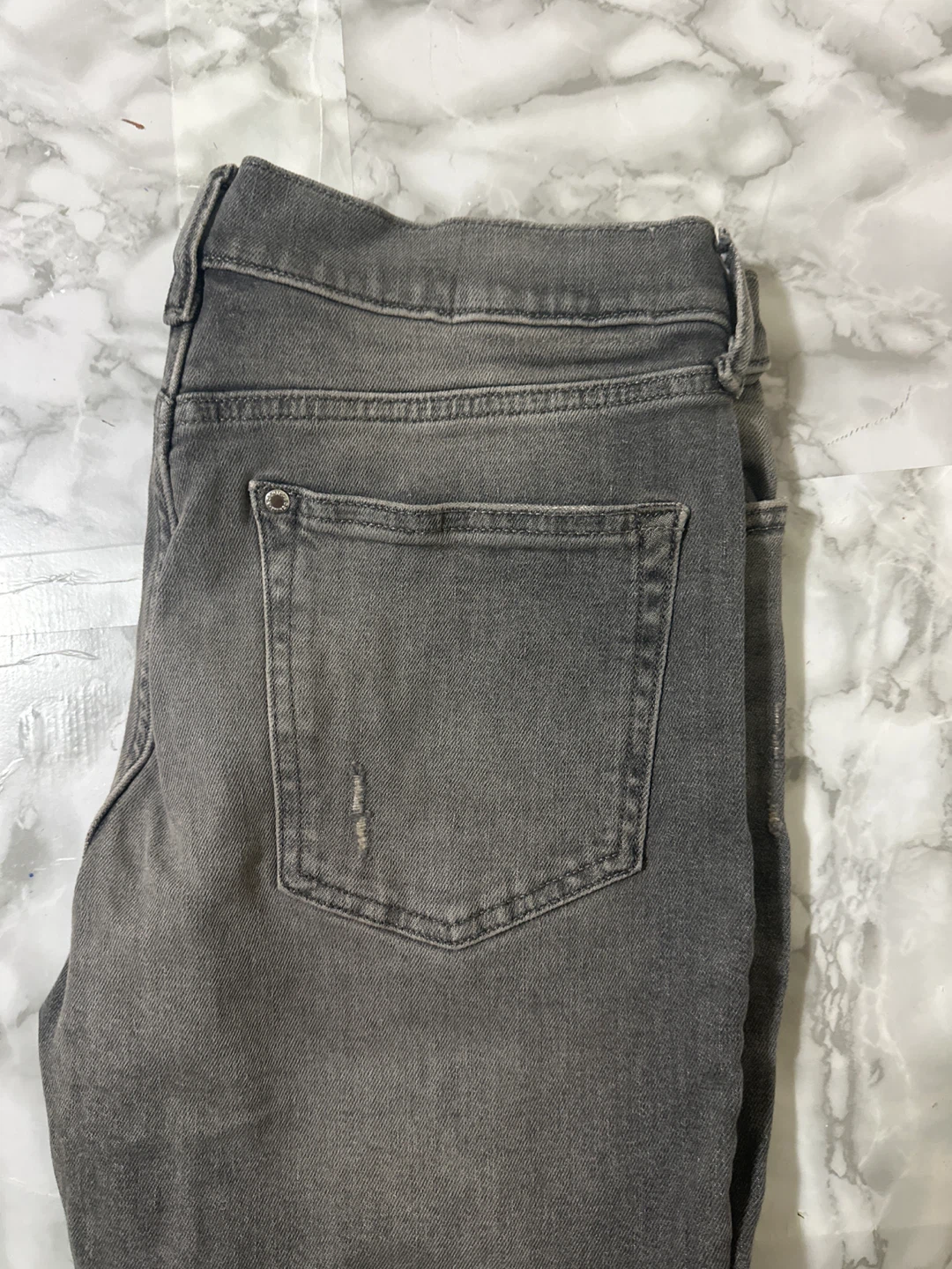 H&M Skinny Fit Grey Distressed Jeans