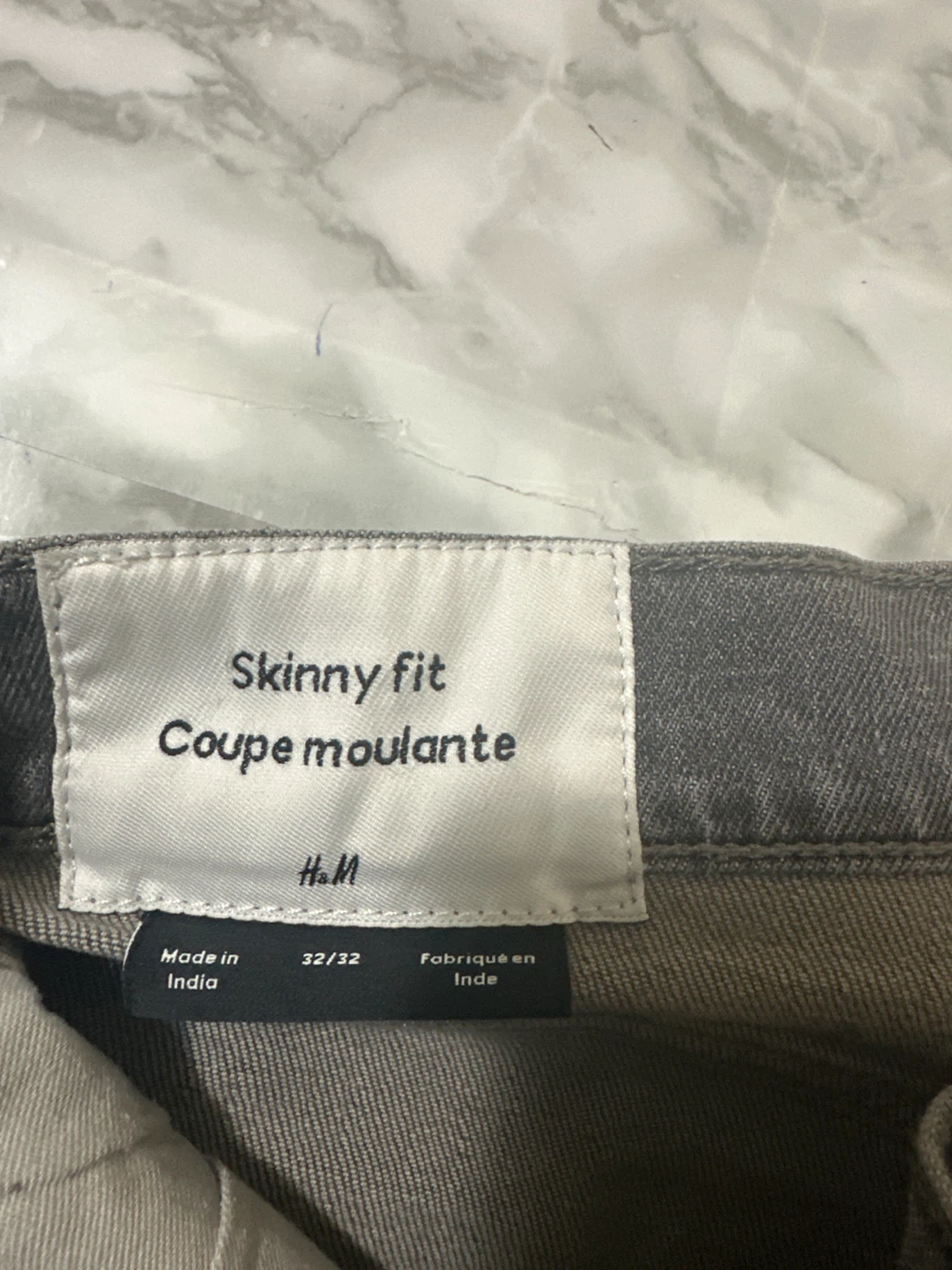 H&M Skinny Fit Grey Distressed Jeans - photo 4