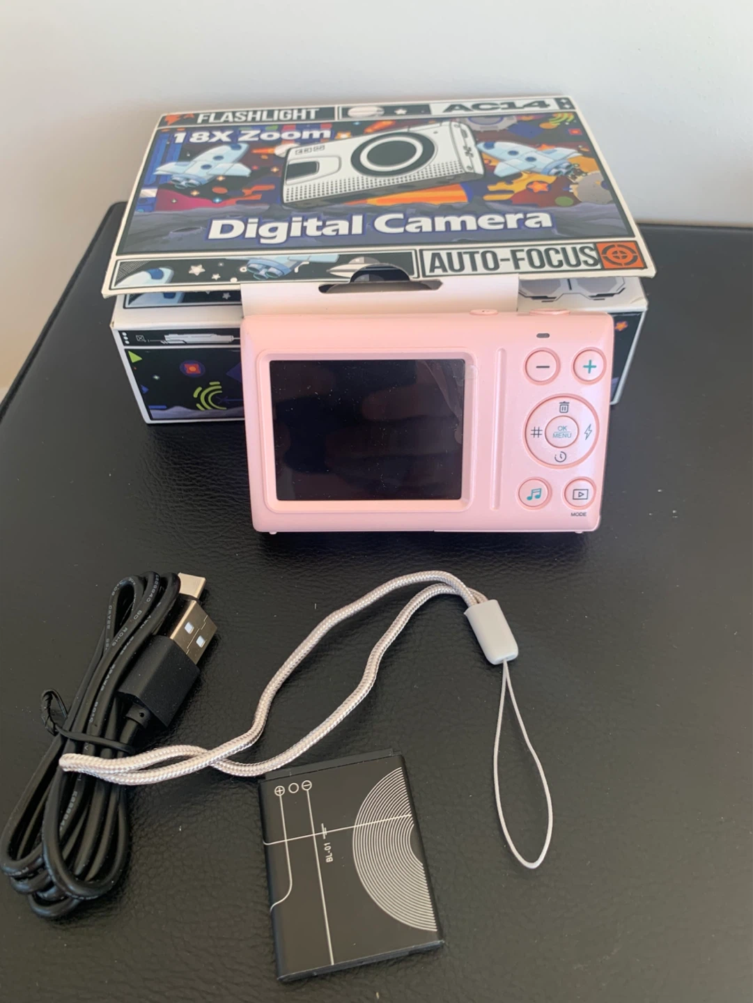 Pink 4K Digital Camera with 18x Zoom 64MP - photo 3