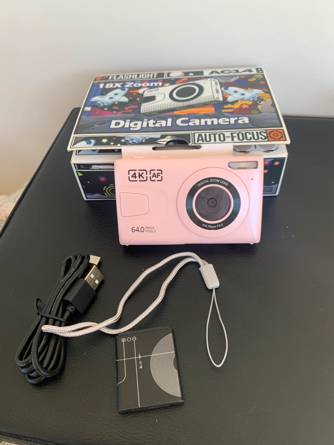 Pink 4K Digital Camera with 18x Zoom 64MP - photo 2
