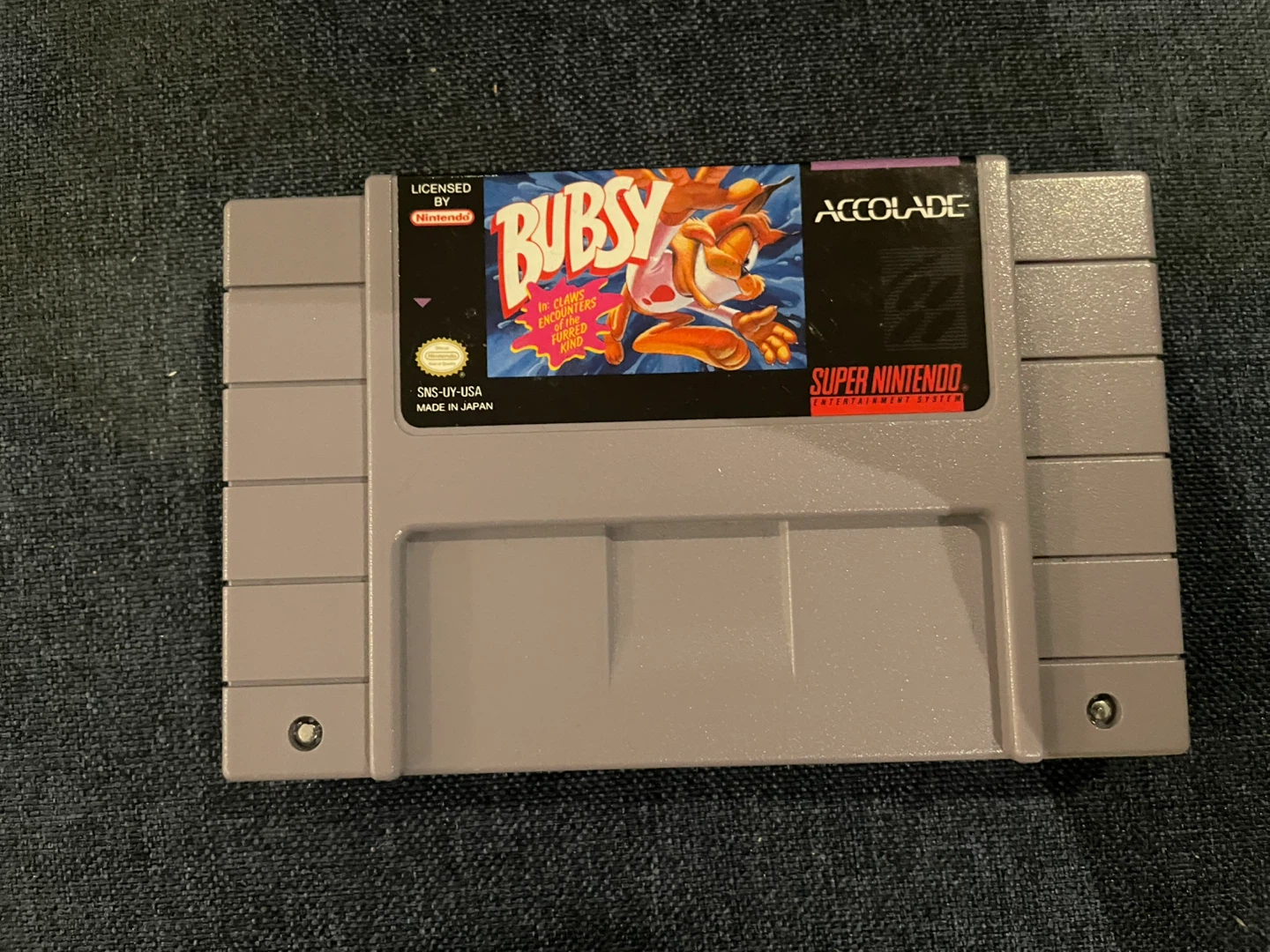 ⚽️Bubsy in: Claws Encounters of the Furred Super Nintendo Game