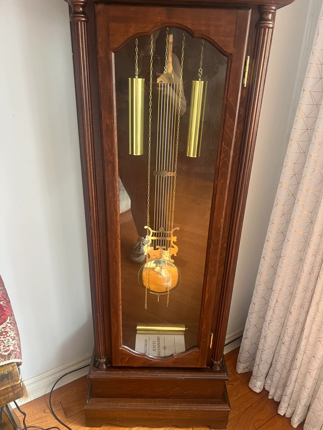 Wooden Clock with Pendulum and Chimes - photo 3