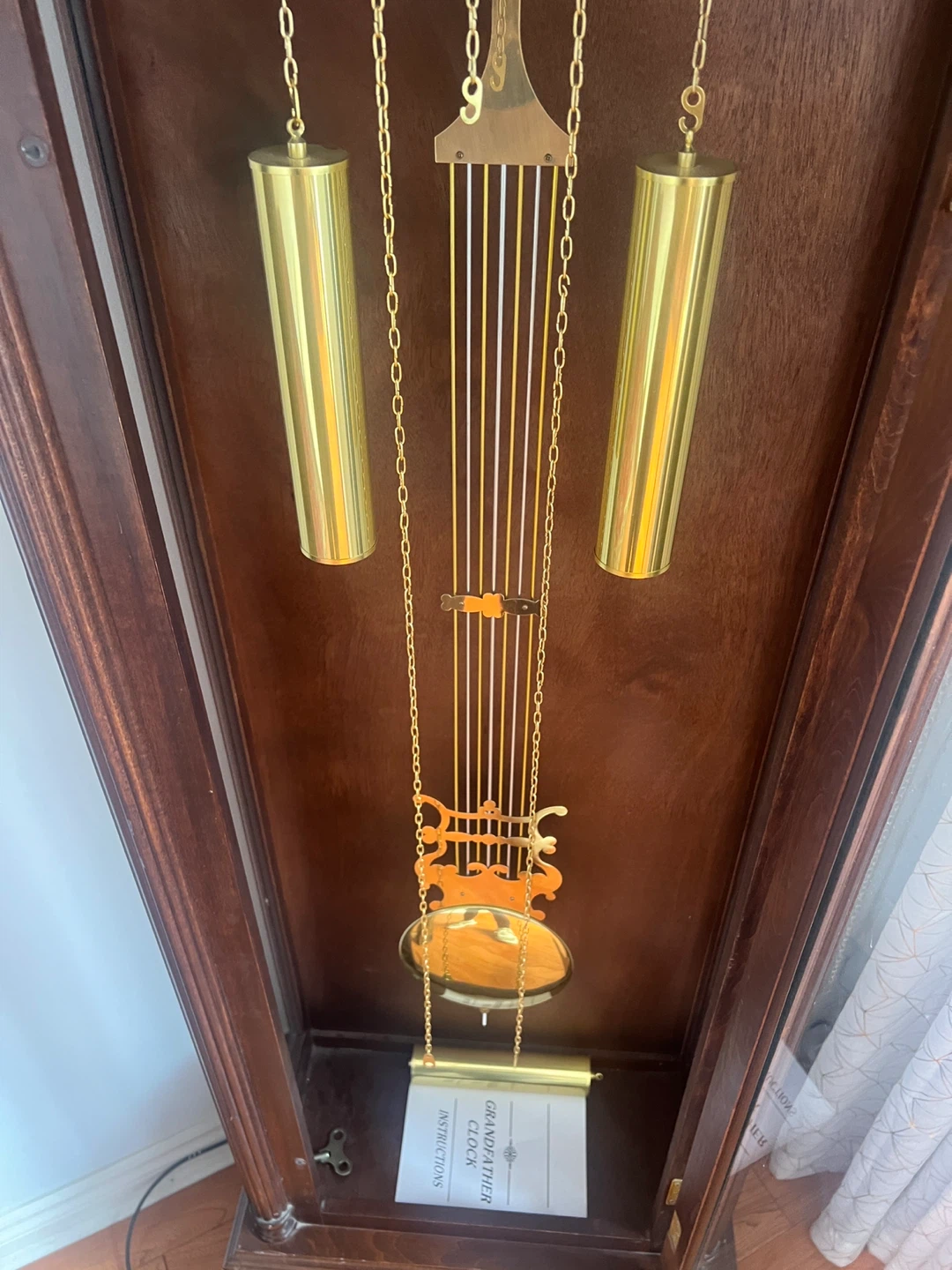 Wooden Clock with Pendulum and Chimes - photo 4