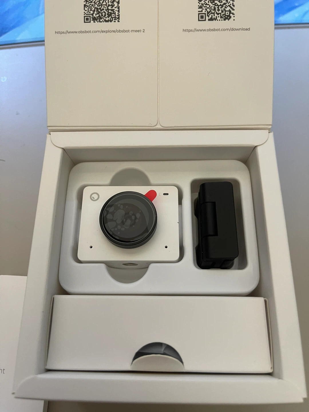 OBSBOT Meet 2 4K AI Webcam (Cloud White) – Excellent Condition - photo 4