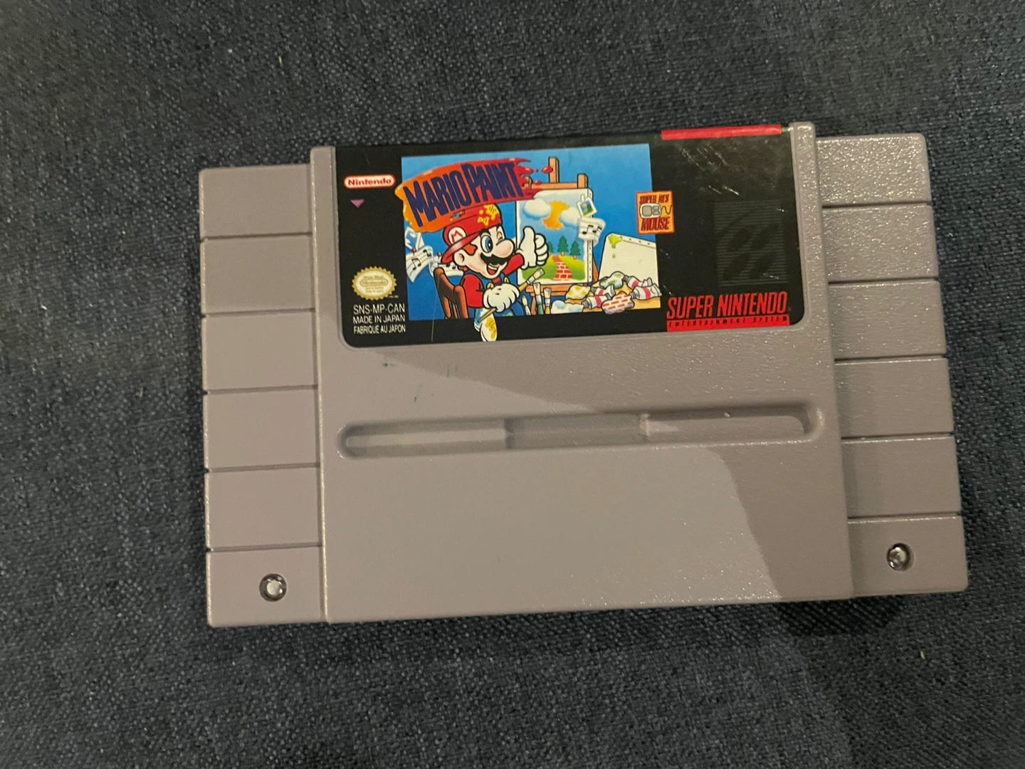 ⚽️Nintendo Mario Paint Super Nintendo SNES Game Cartridge