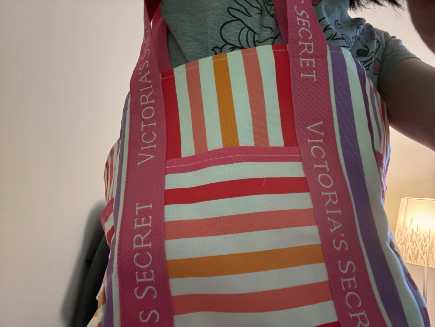 Victoria's Secret Striped Tote Bag - photo 4